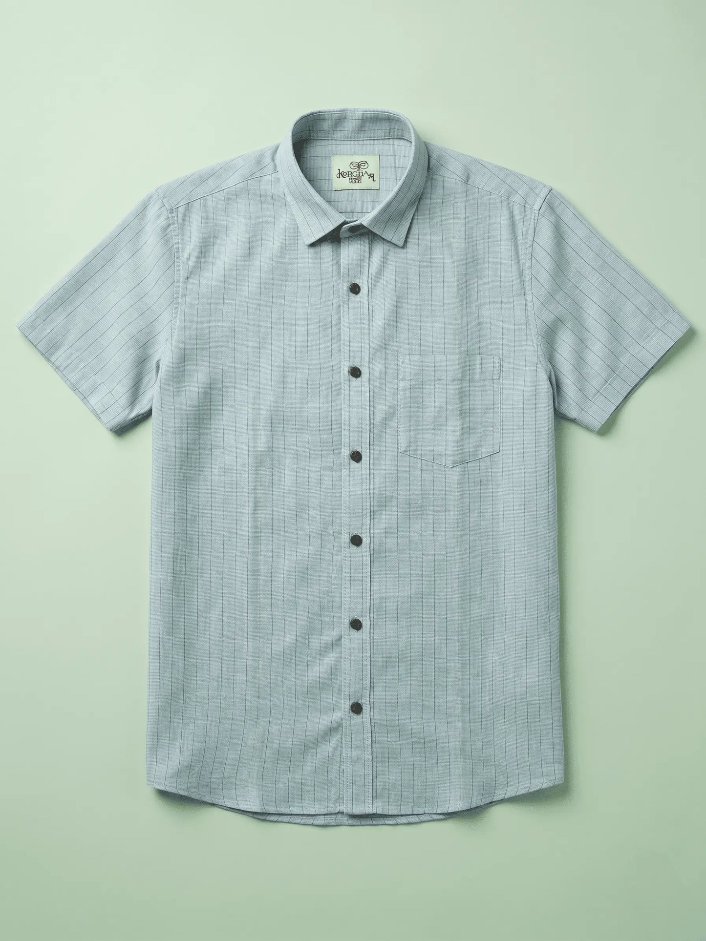 Blue Softline Cotton Shirt for Men | Half Sleeves