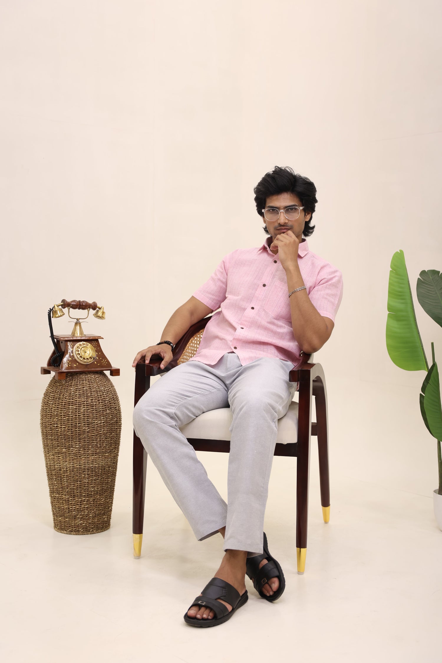 Half Sleeves Khadi Cotton Shirts for Men Collection