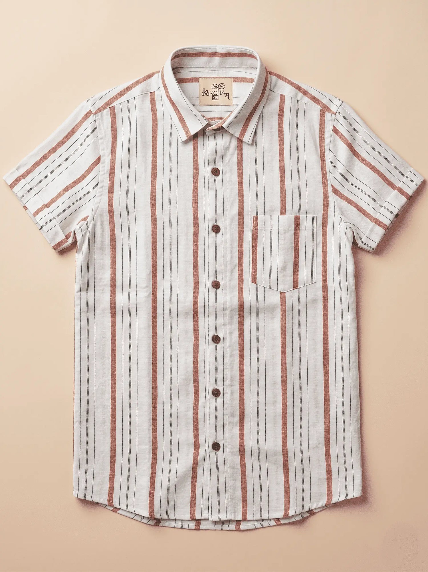 Half Sleeves Khadi Cotton Shirts for Men Collection