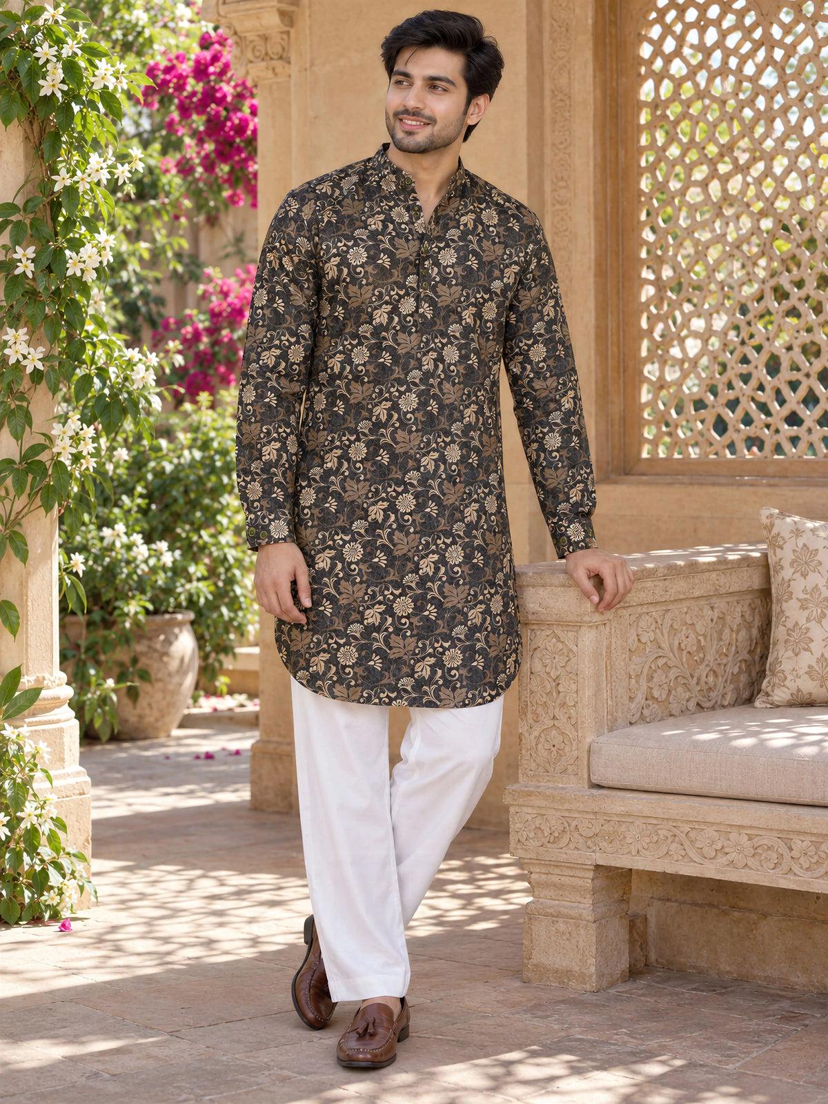 Heena Ethnic Printed Men's Kurta