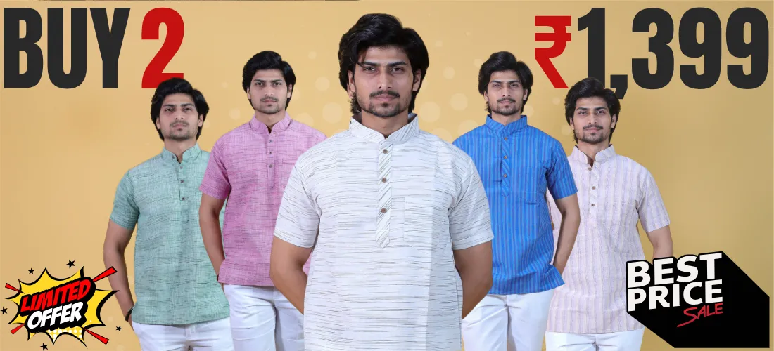 Khadi Cotton Kurta Sales Banner