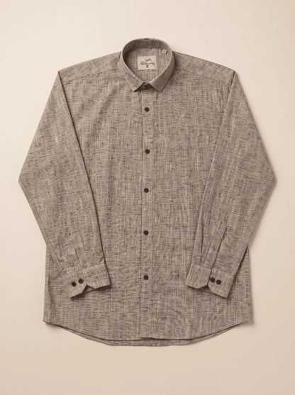 Light Brown Soft Linen Cotton Full Sleeve Shirt