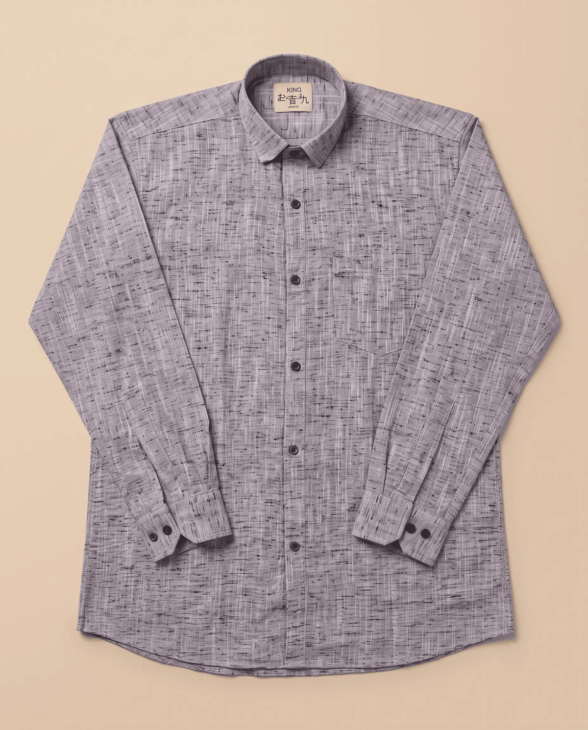 Light Purple Soft Linen Cotton Full Sleeve Shirt
