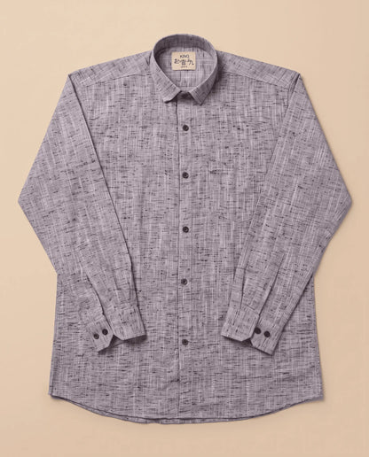 Light Purple Soft Linen Cotton Full Sleeve Shirt