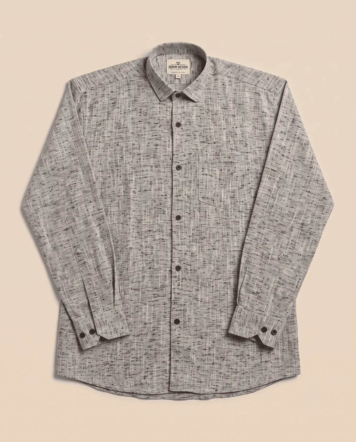 Grey Soft Linen Cotton Full Sleeve Shirt