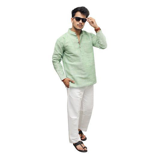 Combo Set Jharna Full Sleeves Kurta Pant-Green