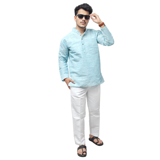 Combo Set Jharna Full Sleeves Kurta Pant-Sky Blue (Copy)