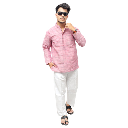 Combo Set Light Jharna Full Sleeves Kurta Pant-Pink