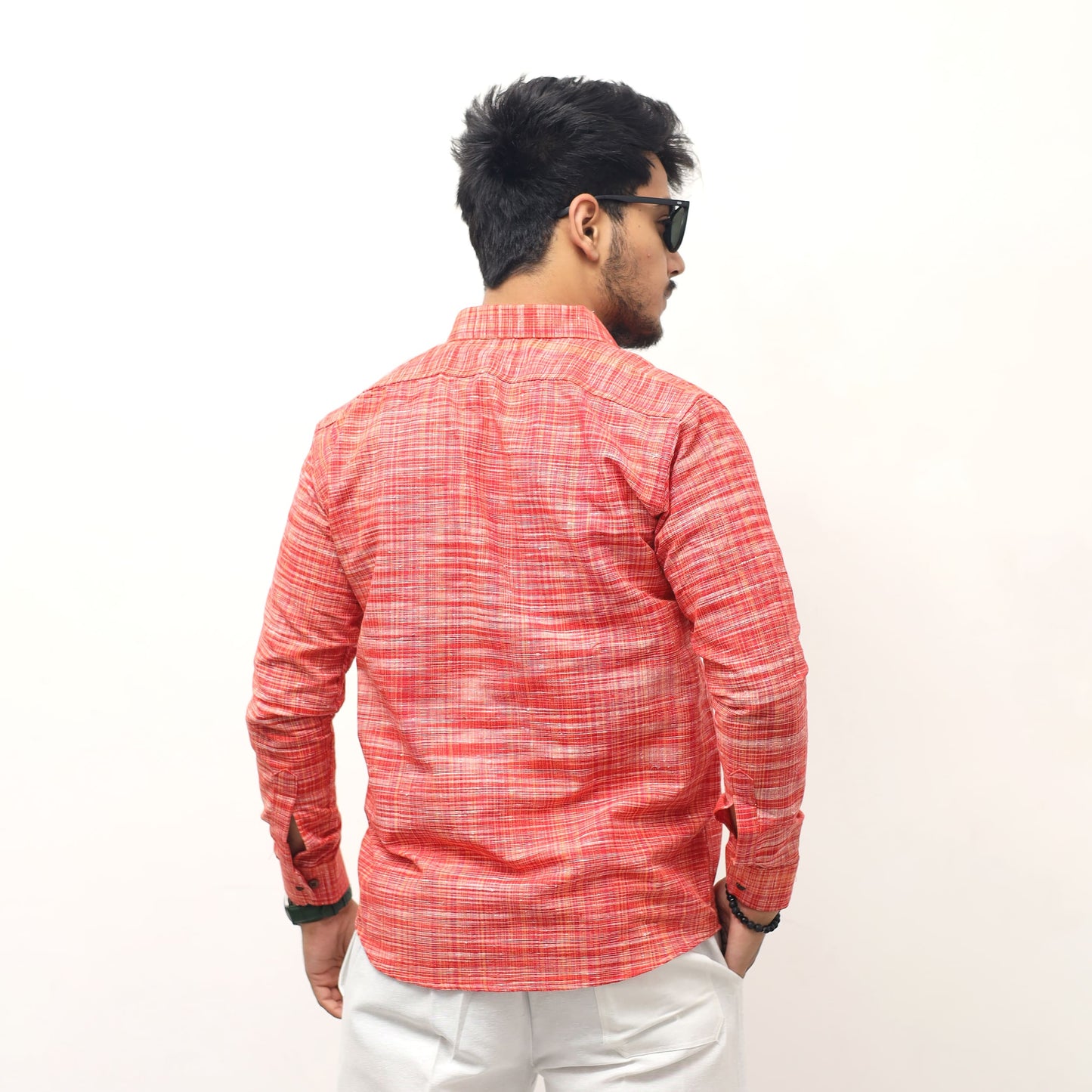 red line jharna shirt back view