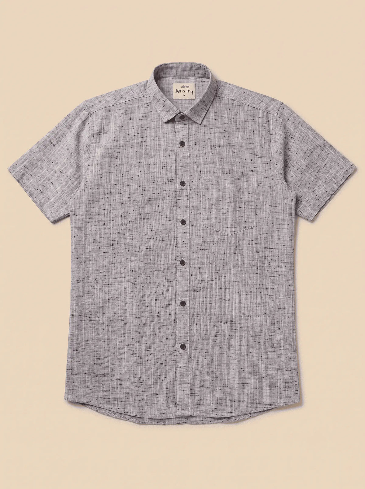Light Purple-Soft Linen Cotton Half Sleeve Shirt